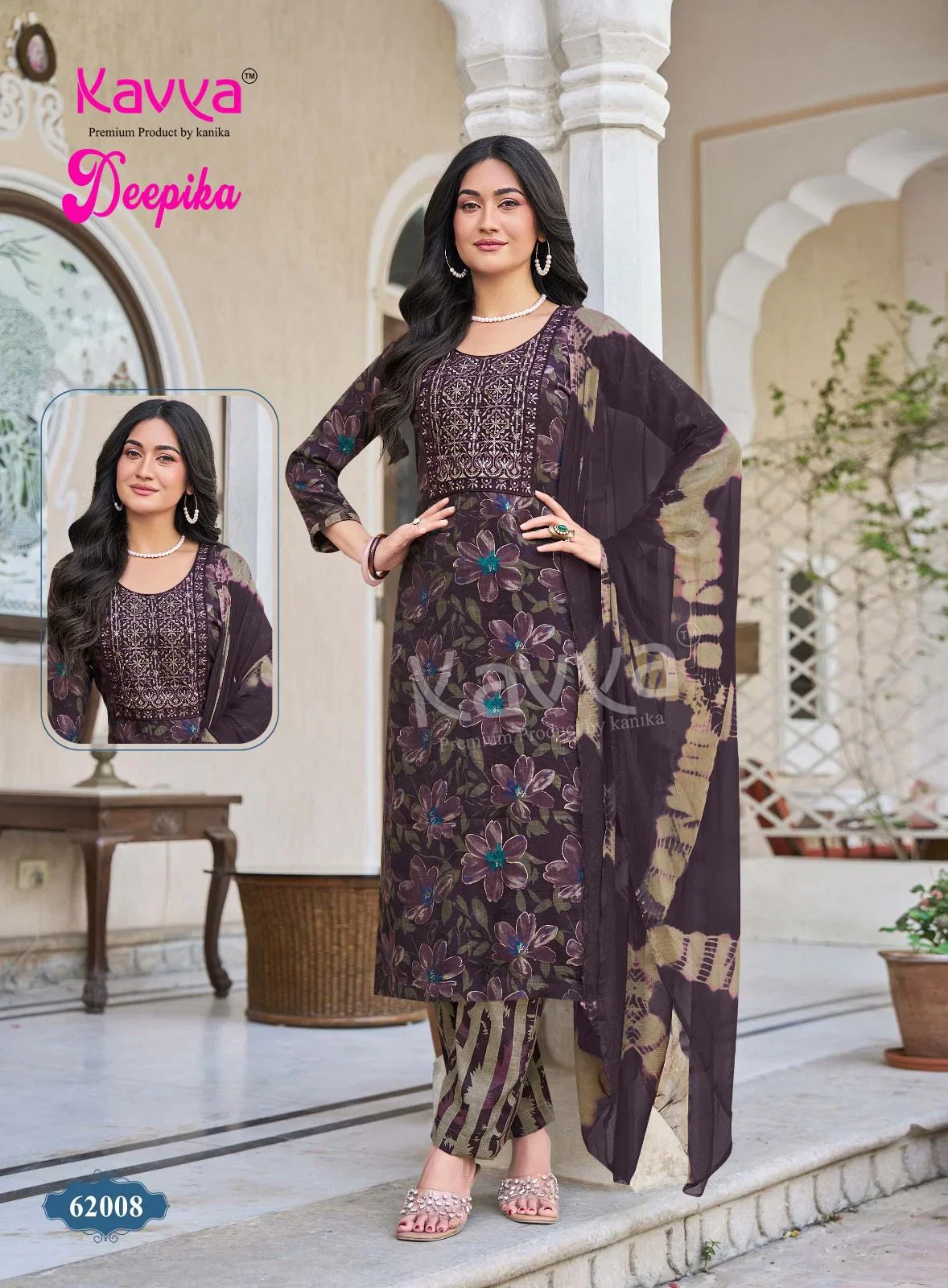Kavya Deepika Vol 62 Capsule Embroidered Kurti With Bottom Dupatta