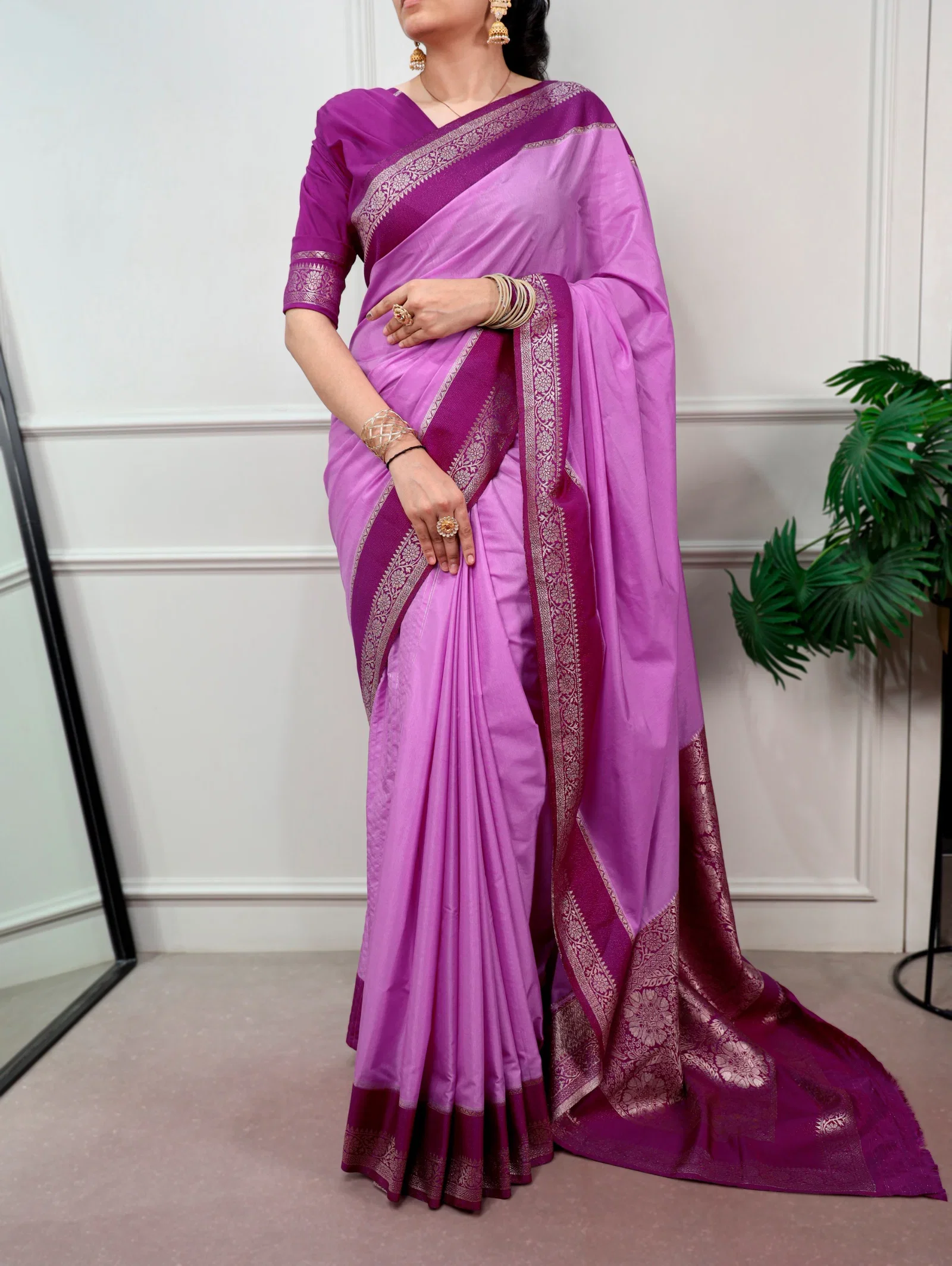 Taraa L 7900 Mysore Crepe Zari Weaving Saree Collection