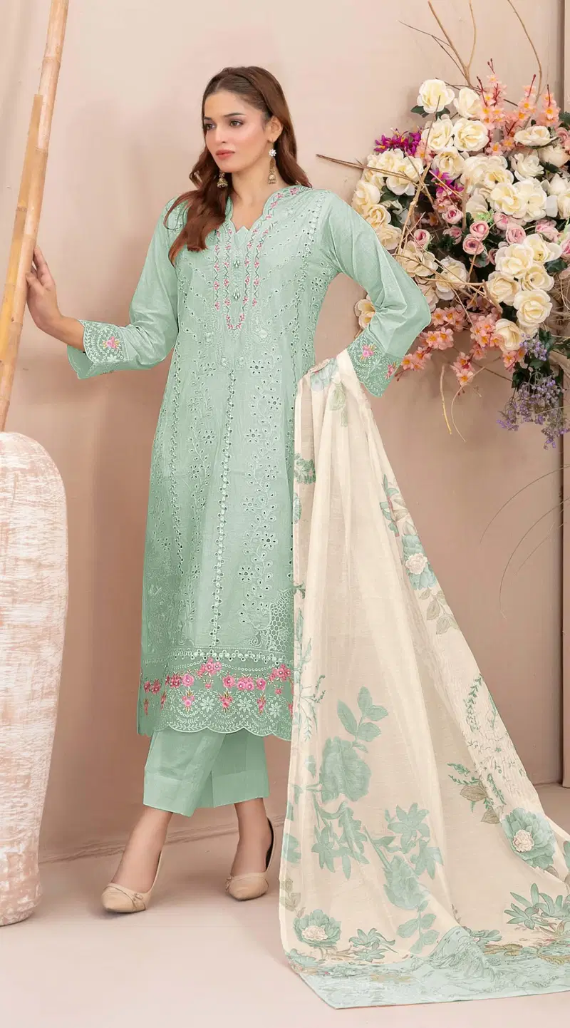 Mah E Rooh 5225 Faux Georgette Embroidered Salwar Kameez