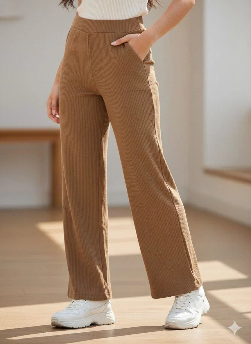 Swara Laddies Bottom Vol 3 Corduroy Loose Straight Bottom Wear Collection