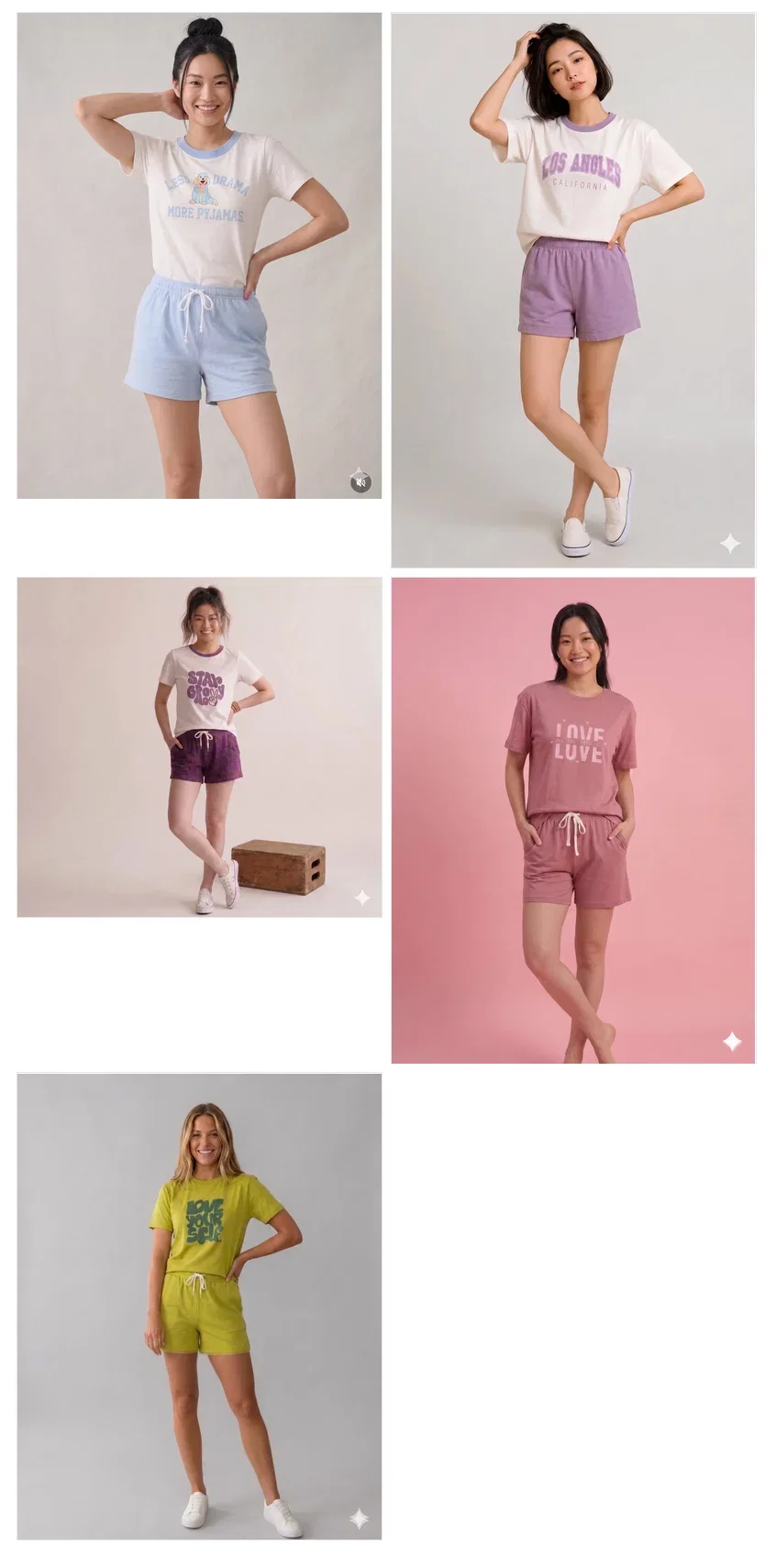 Swara Ladies T Shirt And Shorts Pair Vol 2 Cotton Comfort Straight Fit Collection