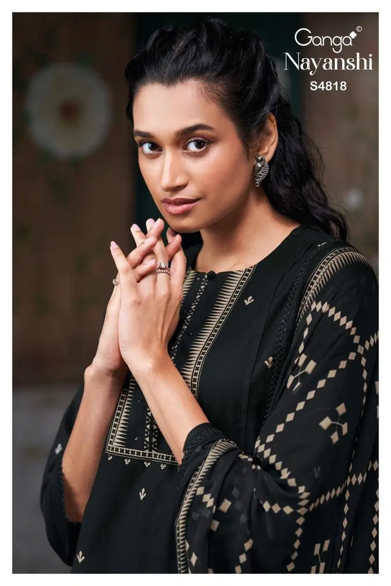 Ganga Nayanshi 4818 Cotton Handworked Salwar Kameez
