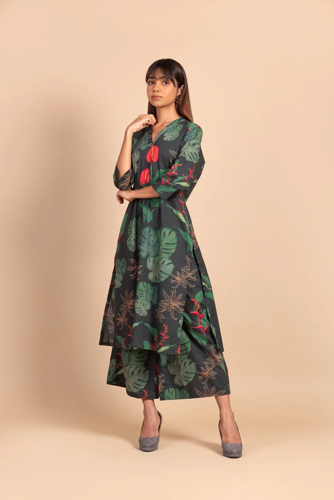 Dhruvi 455 Viscose Printed Kurti With Bottom Collection