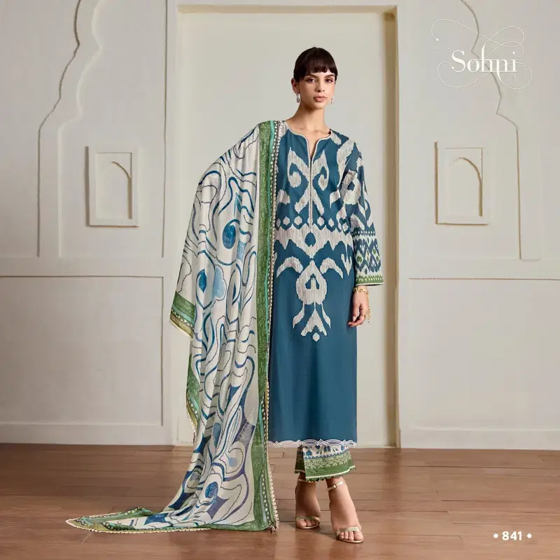Kimora Sohni Ikat Vol 77 Lawn Cotton Digital Printed Salwar Kameez