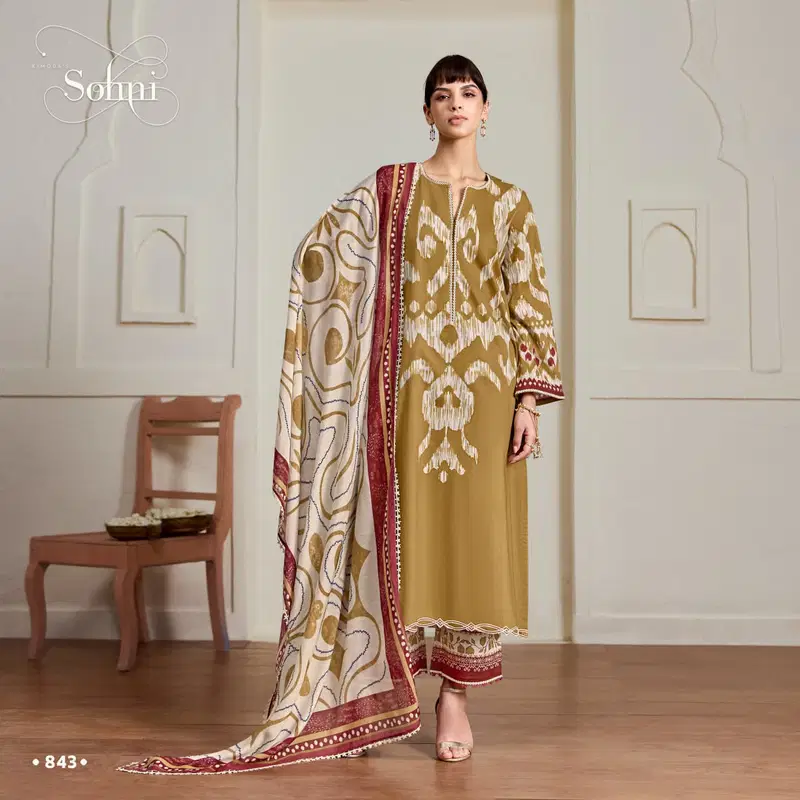 Kimora Sohni Ikat Vol 77 Lawn Cotton Digital Printed Salwar Kameez