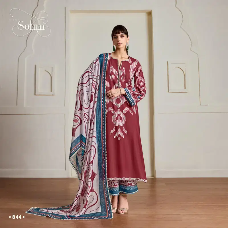 Kimora Sohni Ikat Vol 77 Lawn Cotton Digital Printed Salwar Kameez