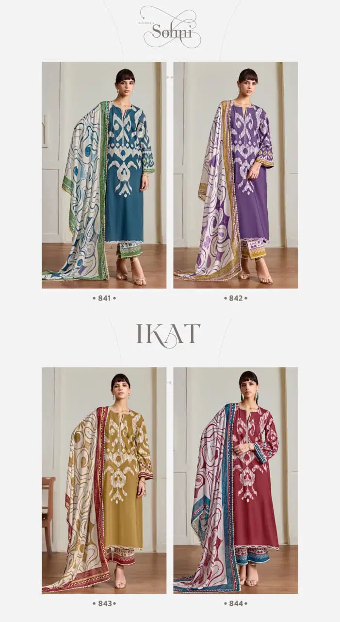Kimora Sohni Ikat Vol 77 Lawn Cotton Digital Printed Salwar Kameez