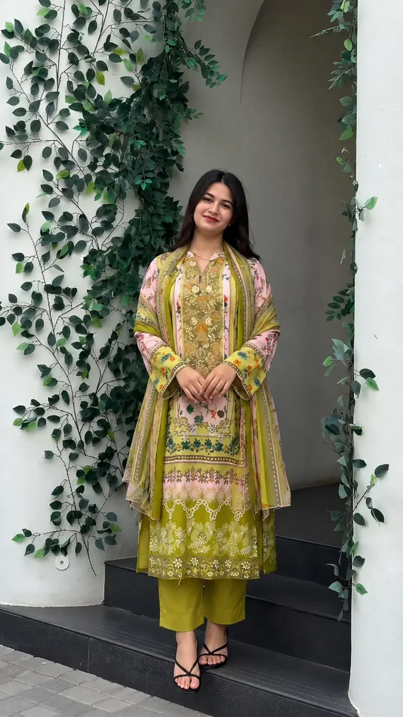 Yd 070 Cotton Dupatta Heavy Cotton Printed Pakistani Salwar Kameez