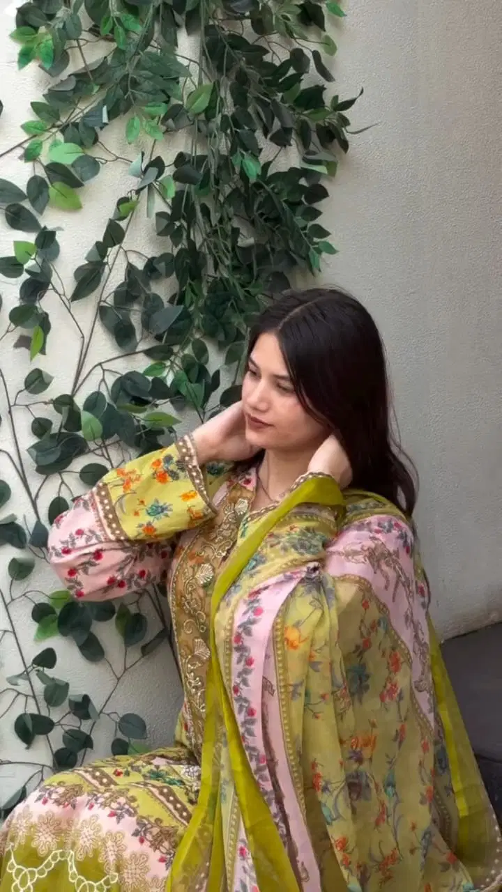 Yd 070 Cotton Dupatta Heavy Cotton Printed Pakistani Salwar Kameez