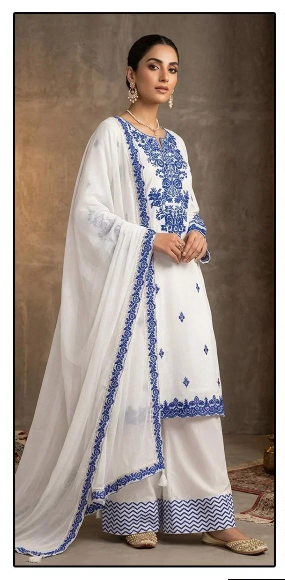 Hoor Tex 838 A To D Rayon Embroidered Salwar Kameez