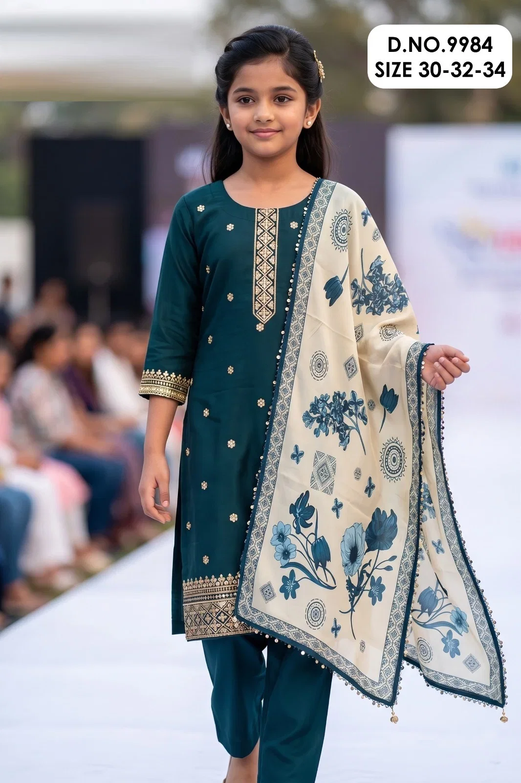 Mishita 9984 Roman Silk Kids Wear Kurti With Pant Dupatta