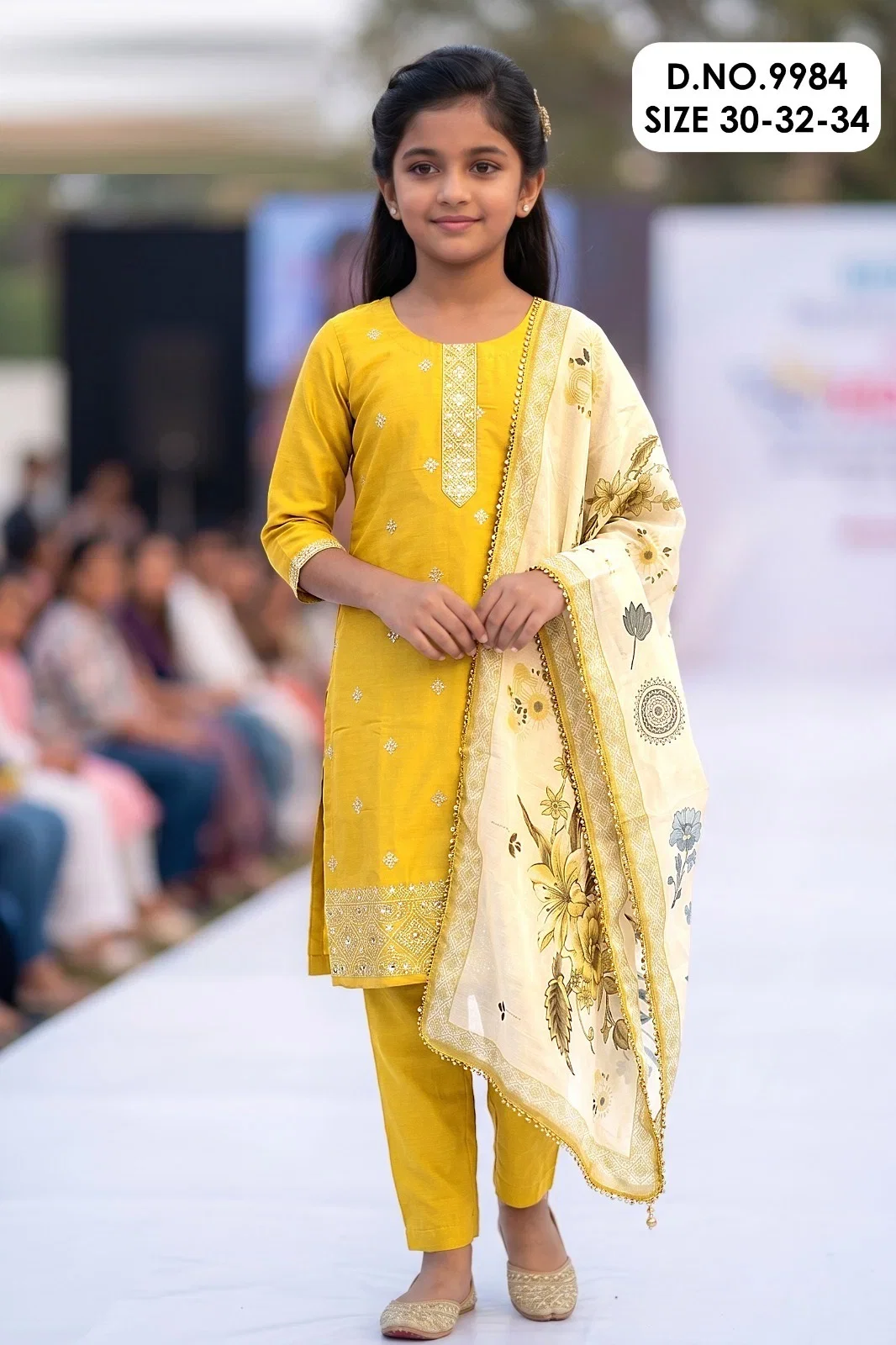 Mishita 9984 Roman Silk Kids Wear Kurti With Pant Dupatta