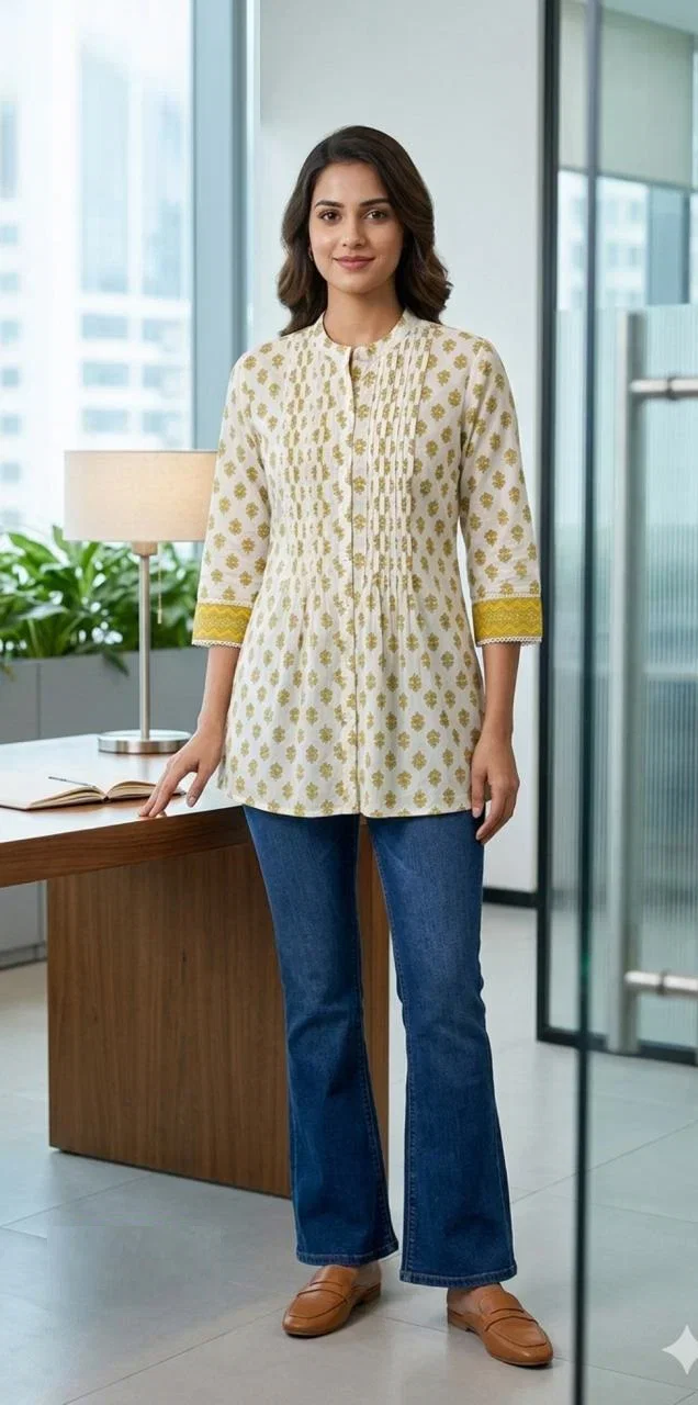Naisha K 998 Cotton Printed Short Top Collection