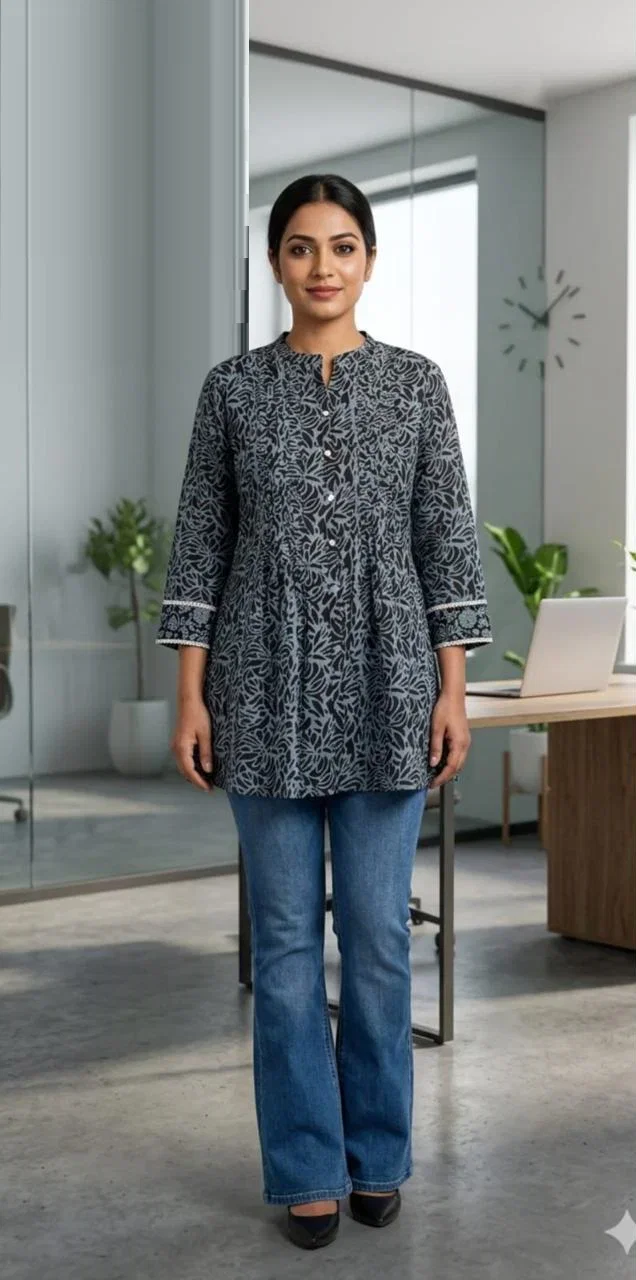 Naisha K 998 Cotton Printed Short Top Collection