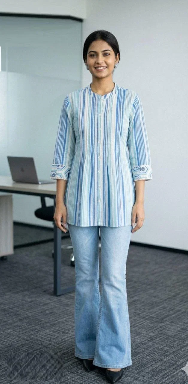 Naisha K 998 Cotton Printed Short Top Collection
