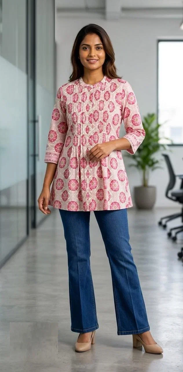 Naisha K 998 Cotton Printed Short Top Collection