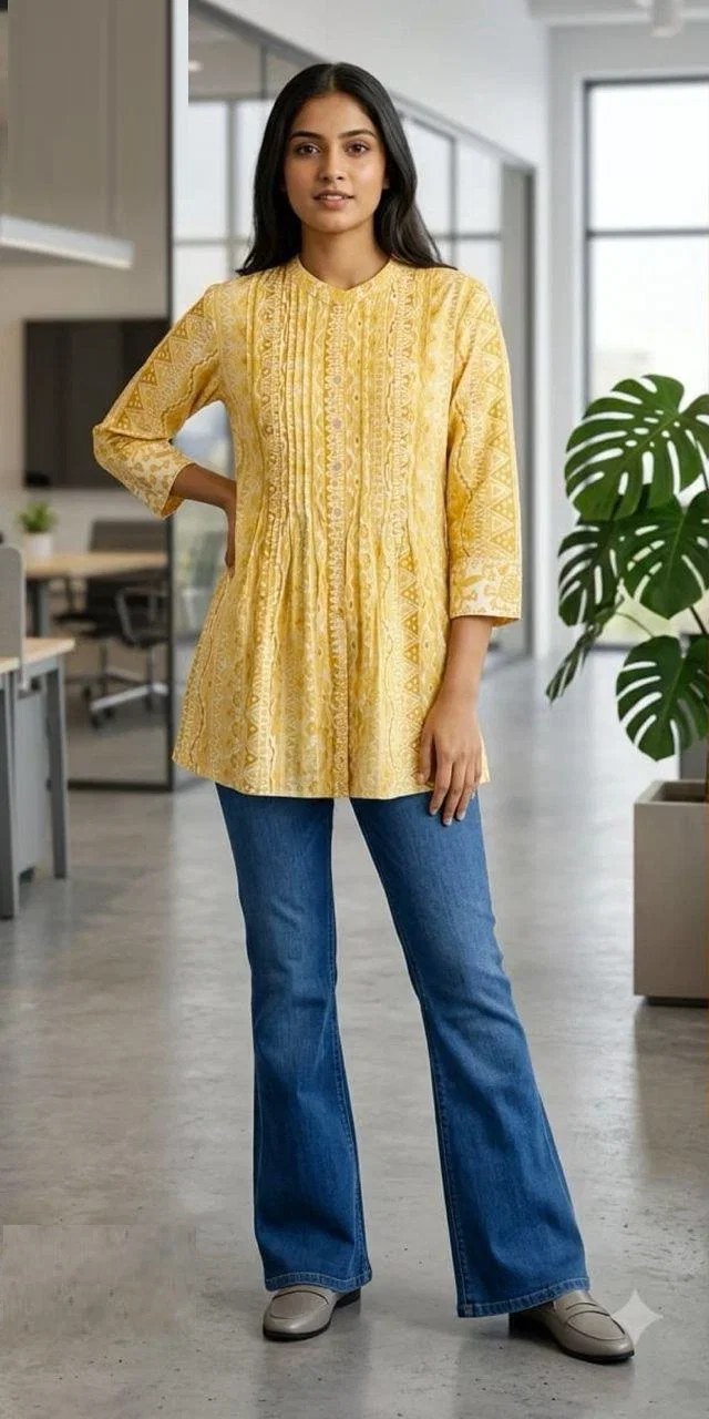 Naisha K 998 Cotton Printed Short Top Collection