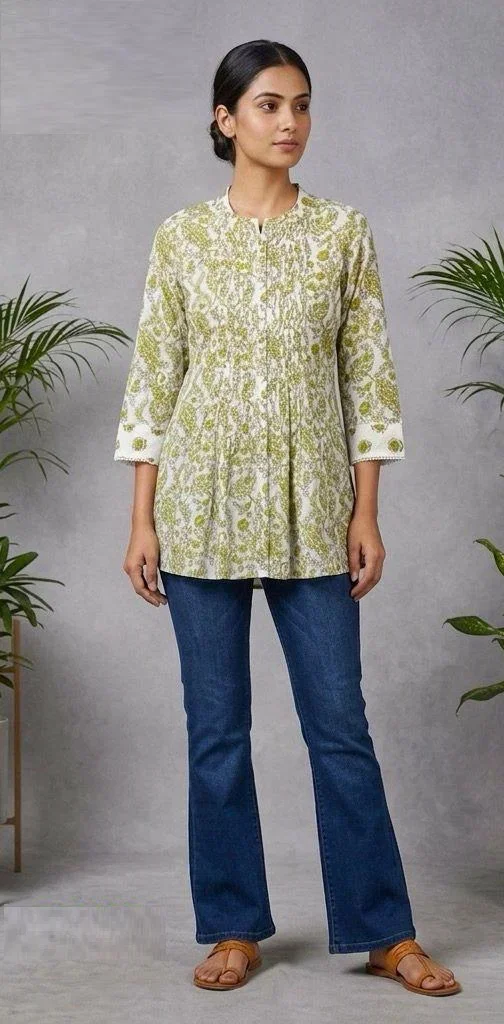 Naisha K 998 Cotton Printed Short Top Collection
