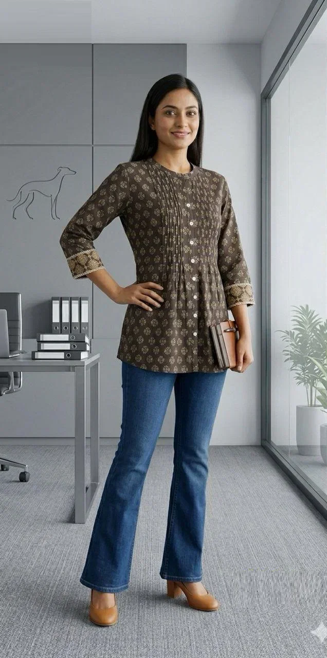 Naisha K 998 Cotton Printed Short Top Collection