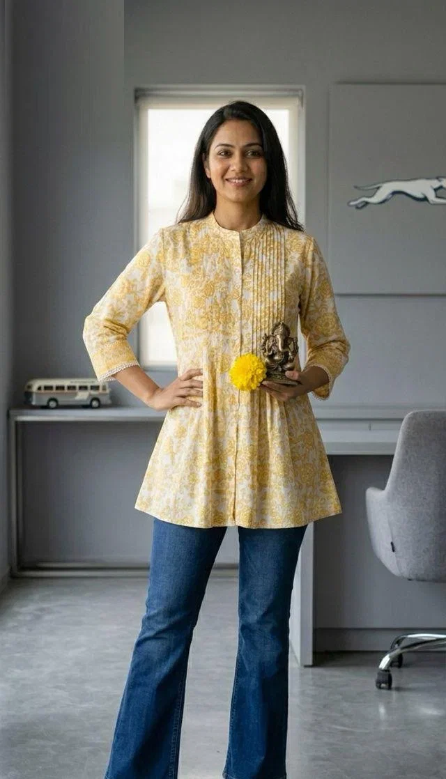 Naisha K 998 Cotton Printed Short Top Collection