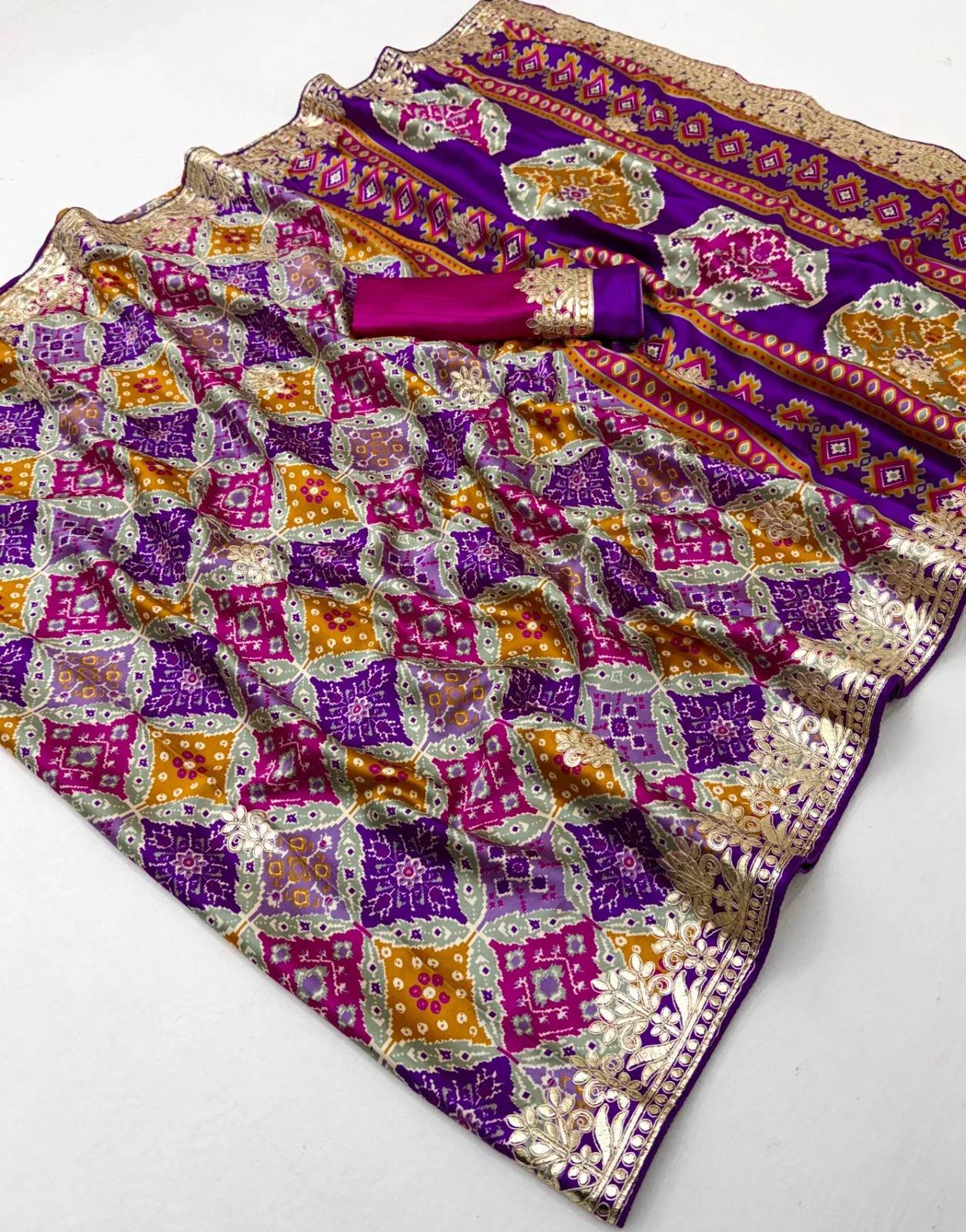 Sahi Gota Patola Modal With Gota Patti Work Saree Collection