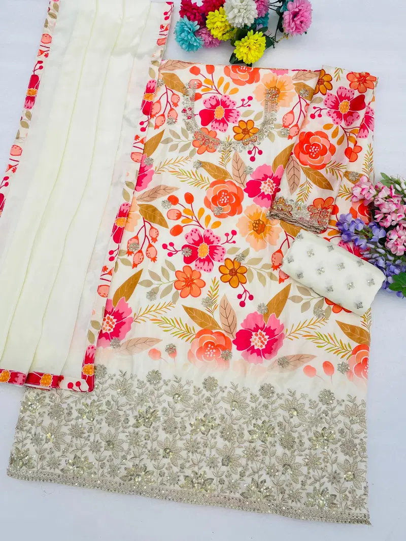 2114 Master Colors Chinon Embroidered Salwar Kameez Collection