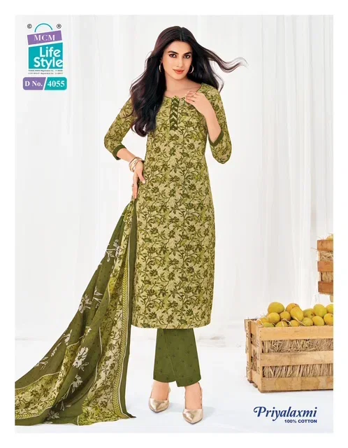 Mcm Priyalaxmi Vol 40 Readymade Cotton Printed Kurti Pant With Dupatta