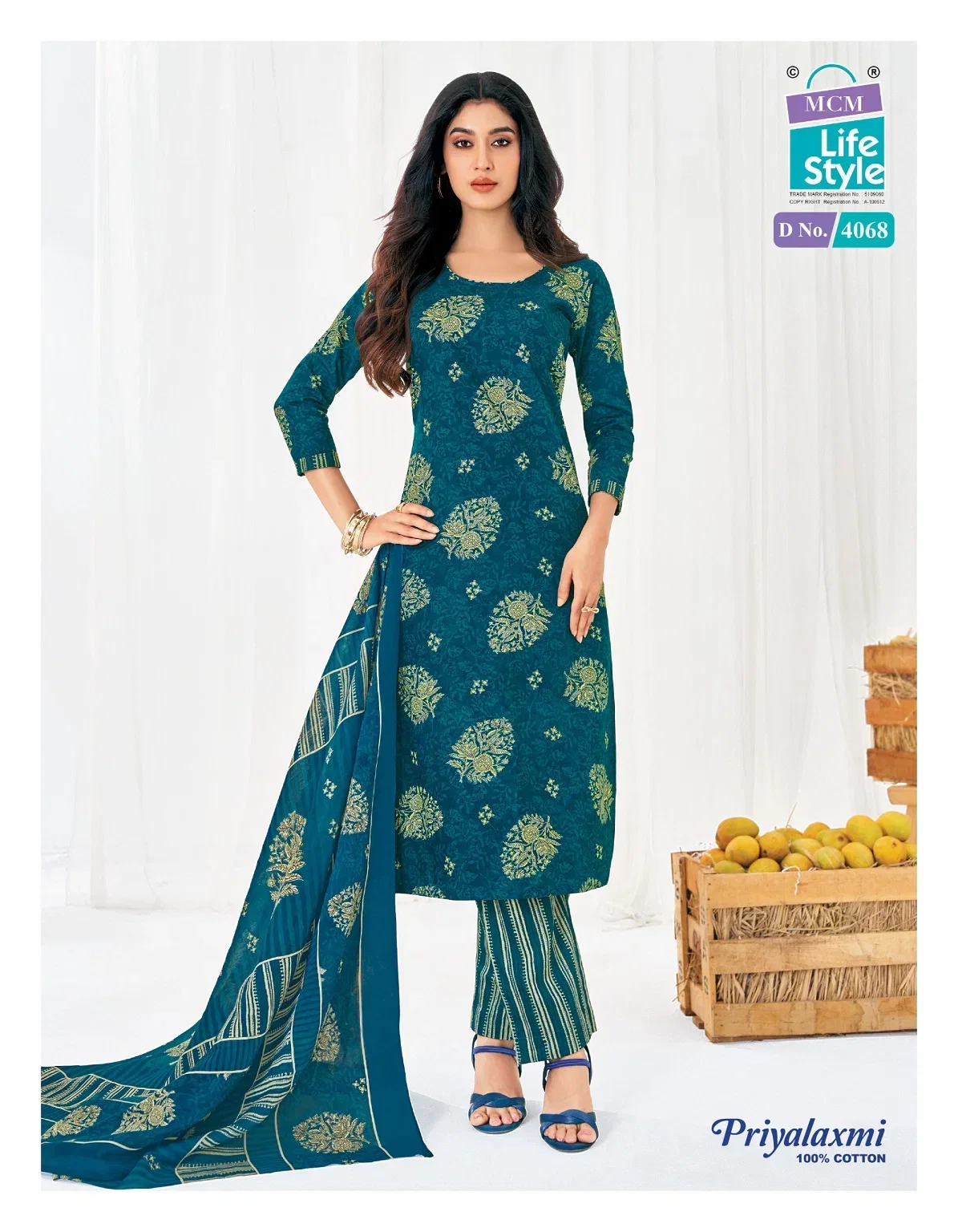 Mcm Priyalaxmi Vol 40 Readymade Cotton Printed Kurti Pant With Dupatta