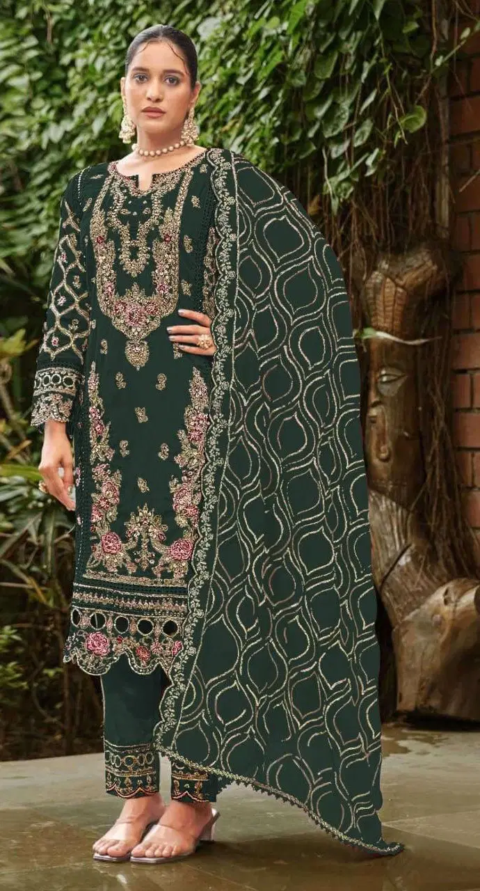 Mah E Rooh 5183 A To D Faux Georgette With Embroidered Salwar Kameez