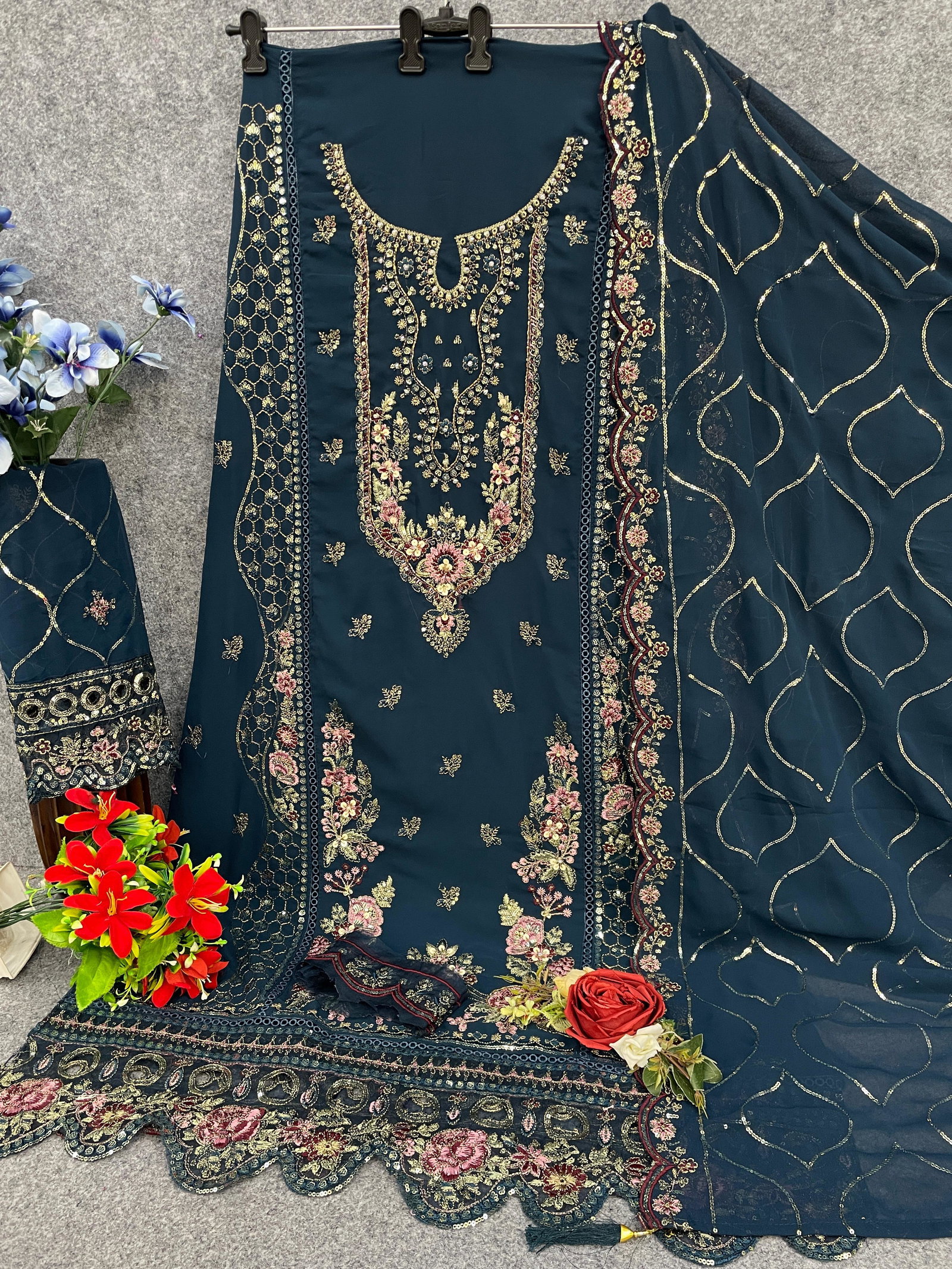 Mah E Rooh 5183 A To D Faux Georgette With Embroidered Salwar Kameez