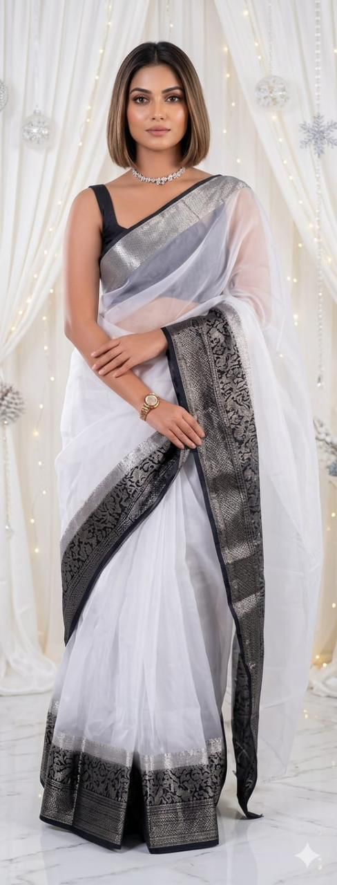 NCO 189 Kora Organza Jacquard Soft Saree