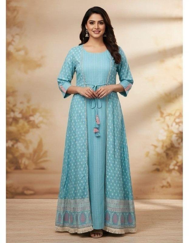 Lekha Sal 36 Rayon Summer Prints Long Kurti