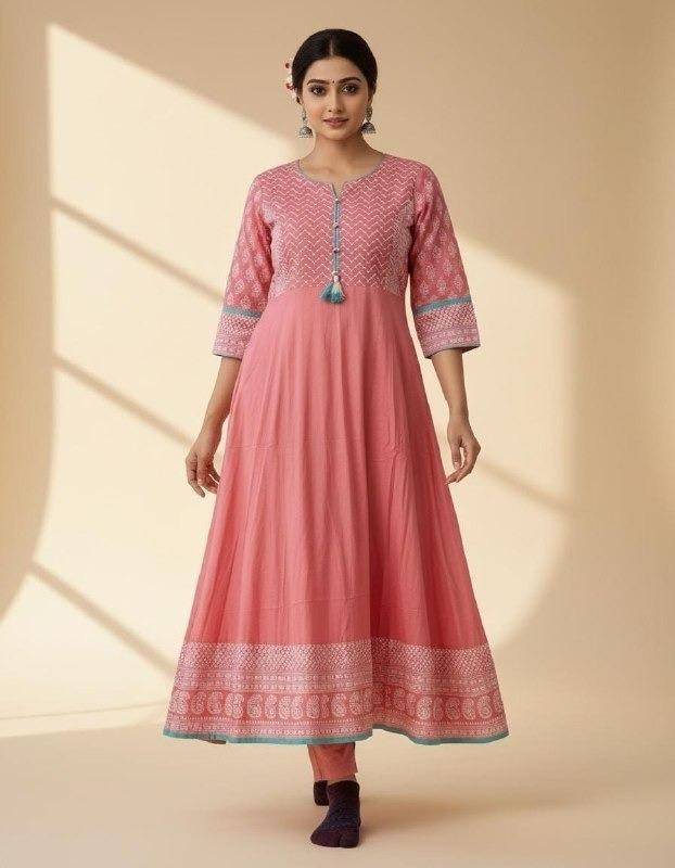 Lekha Sal 36 Rayon Summer Prints Long Kurti