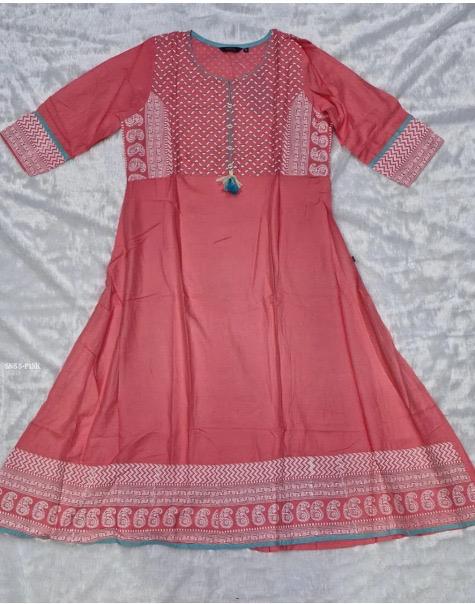 Lekha Sal 36 Rayon Summer Prints Long Kurti