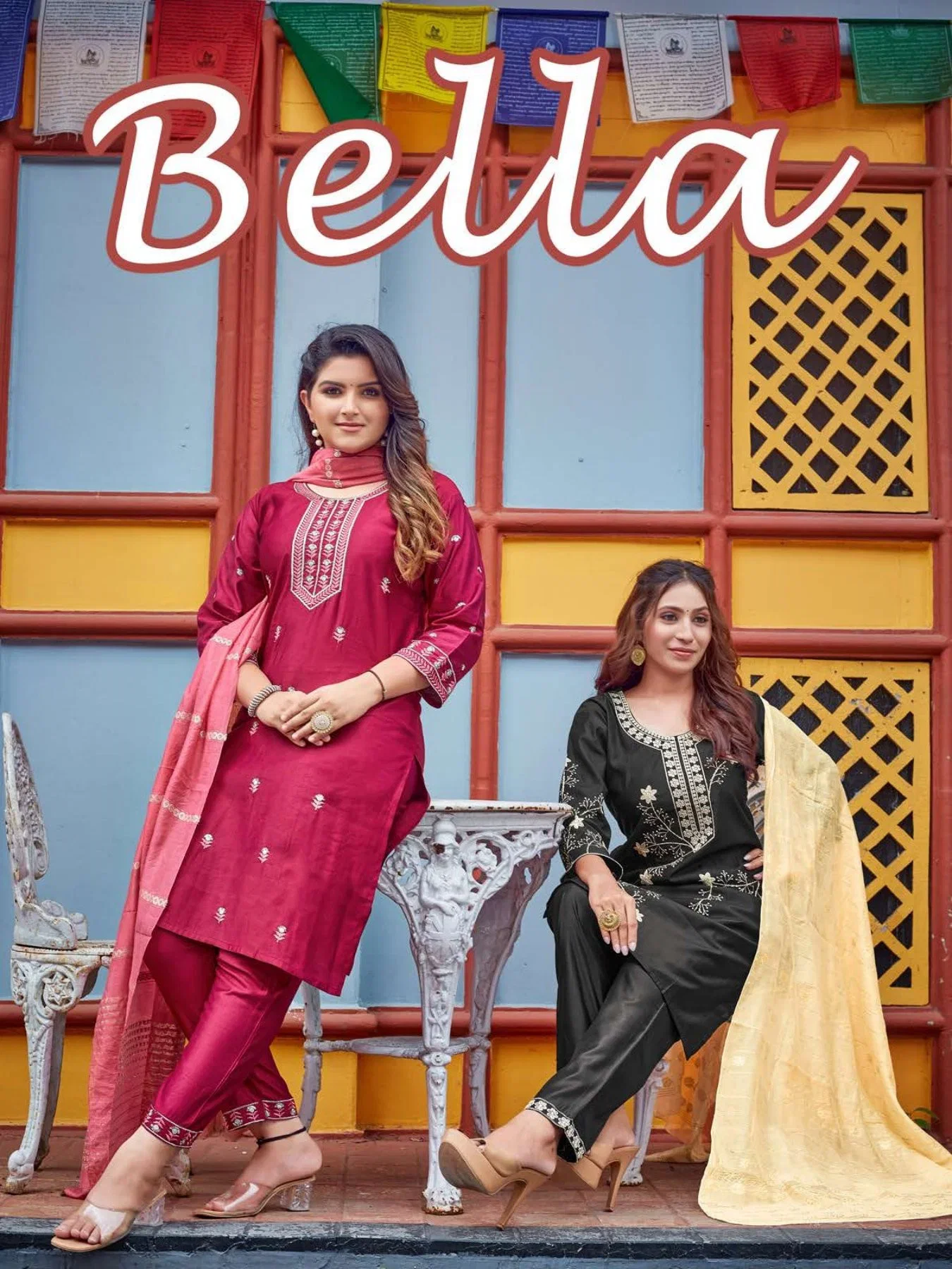 Bella Vol 1 Gadwal Silk Kurti With Bottom Dupatta