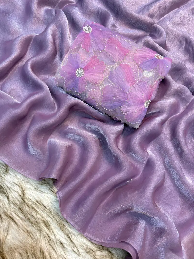 Kc 413 Fandy Satin Silk Premium Designer Saree Collection
