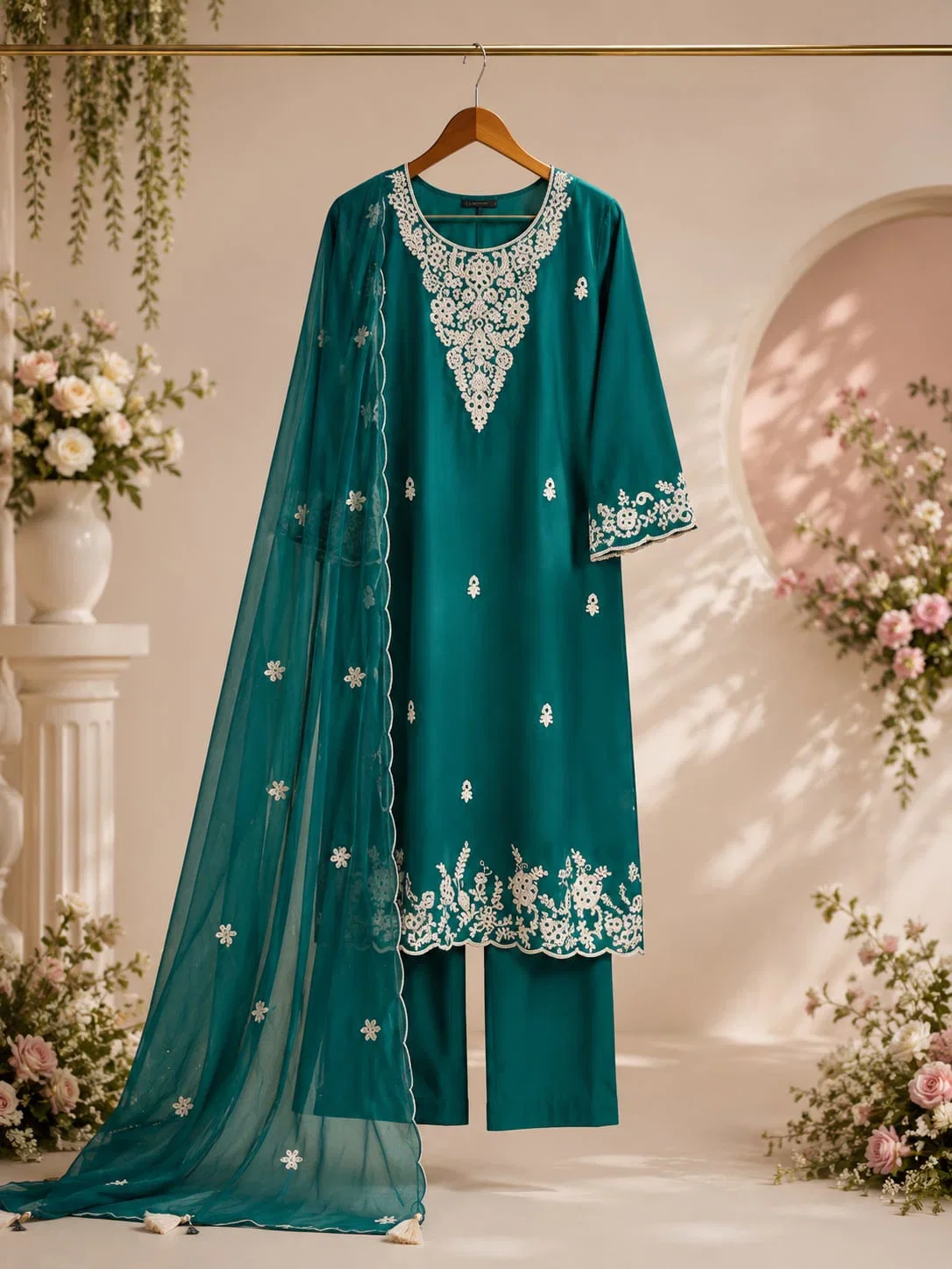 Afsana 104 Chanderi Silk Embroidered Salwar Kameez