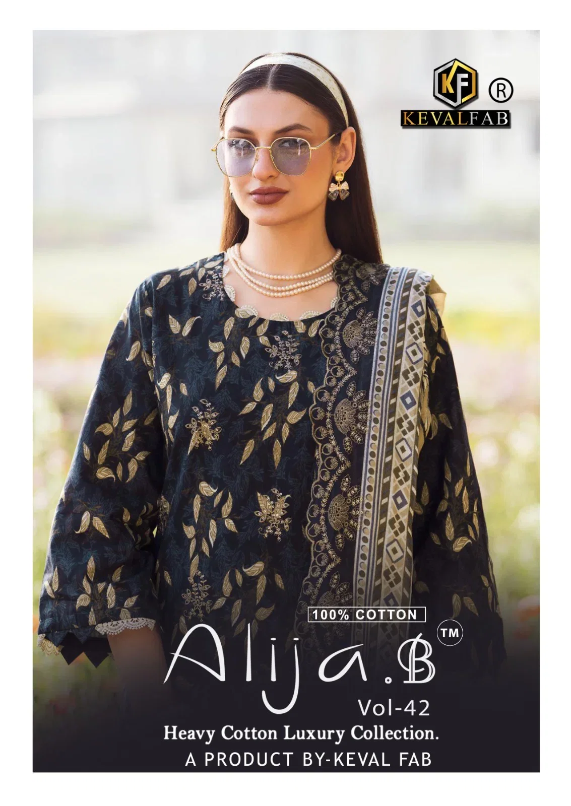 Keval Alija B Vol 42 Lawn Cotton Printed Karachi Dress Material