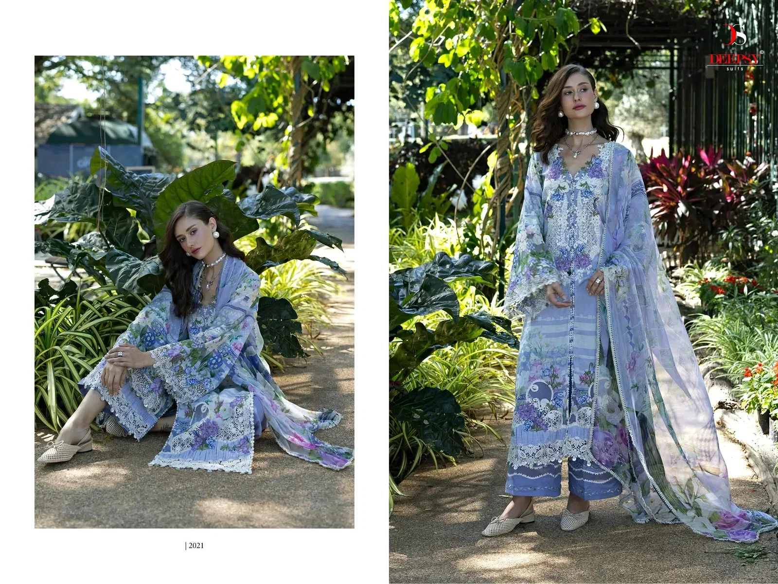 Deepsy Elaf Premium Signature Vol 2 Chiffon Dupatta Cotton Salwar Kameez