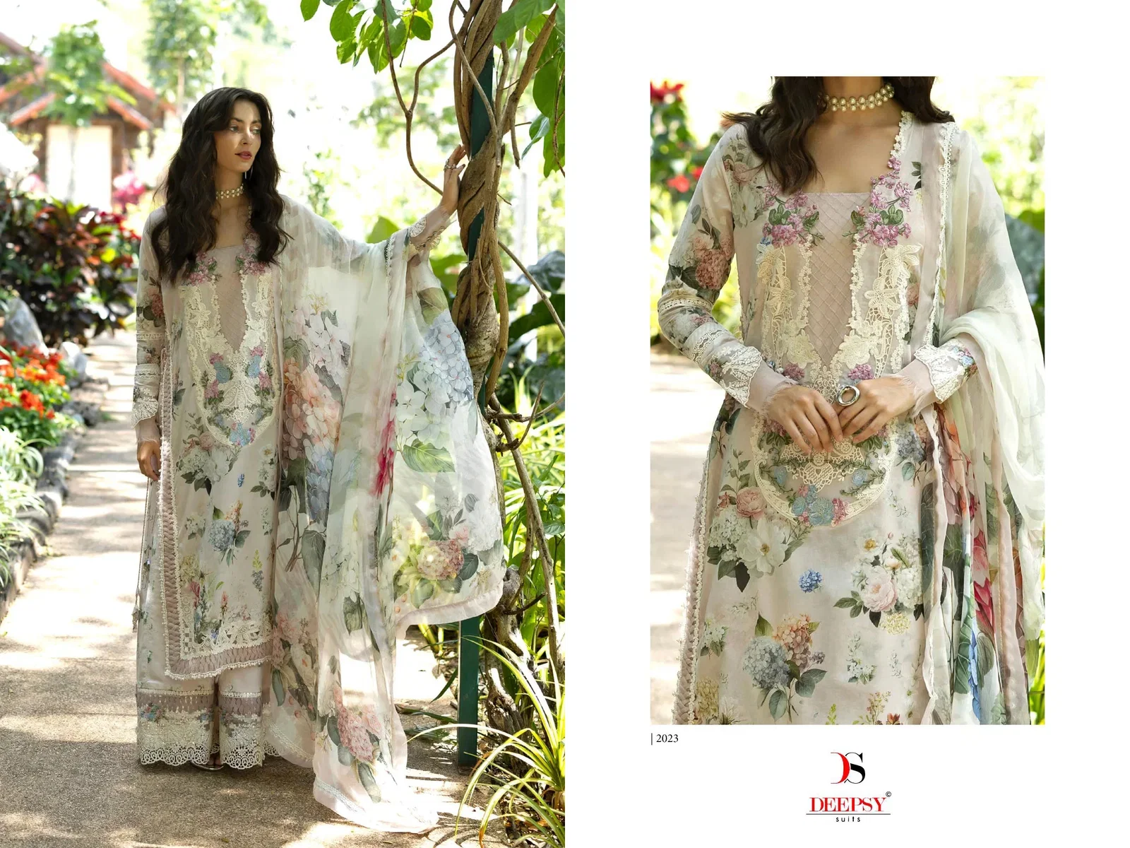 Deepsy Elaf Premium Signature Vol 2 Chiffon Dupatta Cotton Salwar Kameez