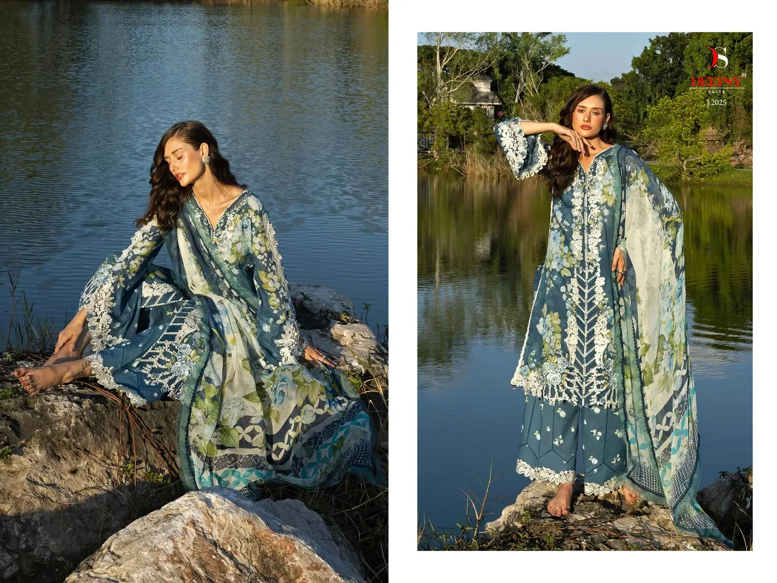 Deepsy Elaf Premium Signature Vol 2 Chiffon Dupatta Cotton Salwar Kameez