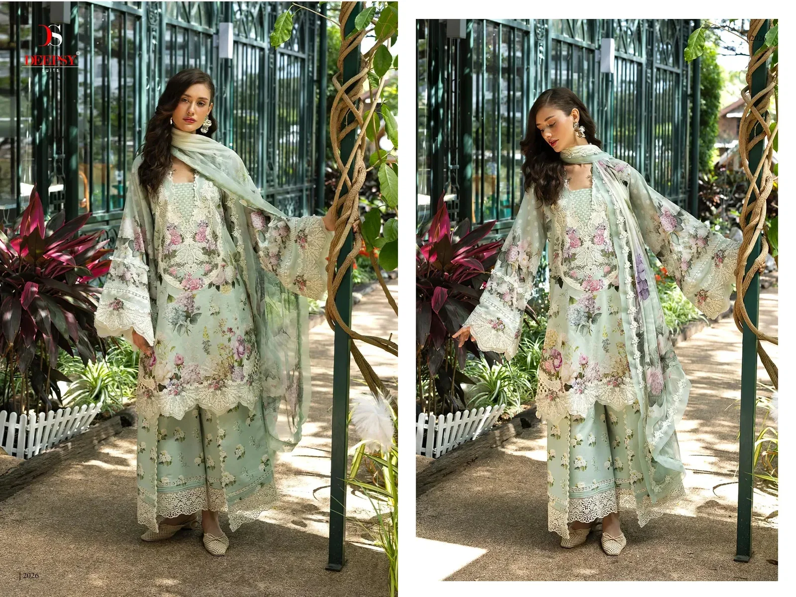 Deepsy Elaf Premium Signature Vol 2 Chiffon Dupatta Cotton Salwar Kameez
