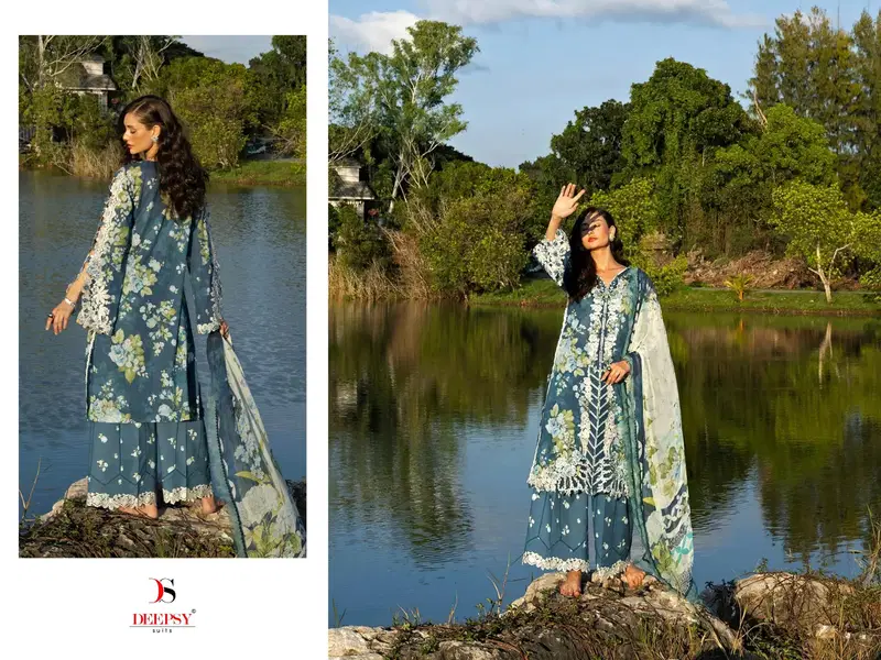 Deepsy Elaf Premium Signature Vol 2 Chiffon Dupatta Cotton Salwar Kameez