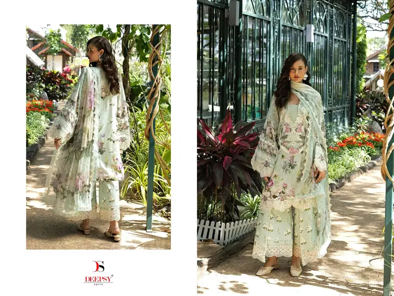Deepsy Elaf Premium Signature Vol 2 Chiffon Dupatta Cotton Salwar Kameez