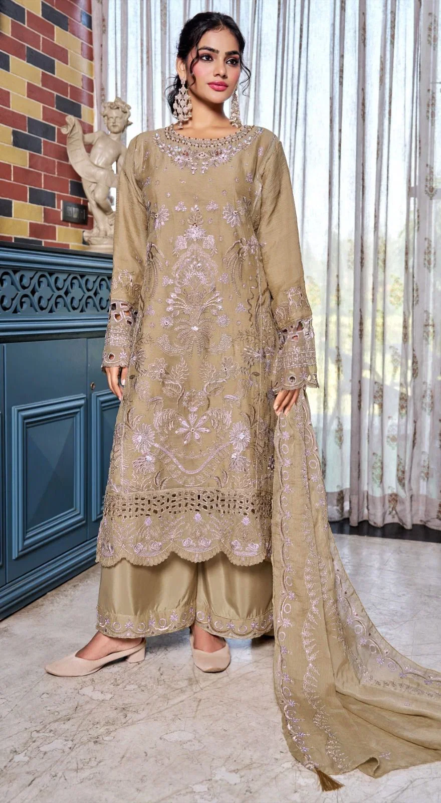 Bilqis B 274 A To D Chiffon Embroidered Salwar Kameez