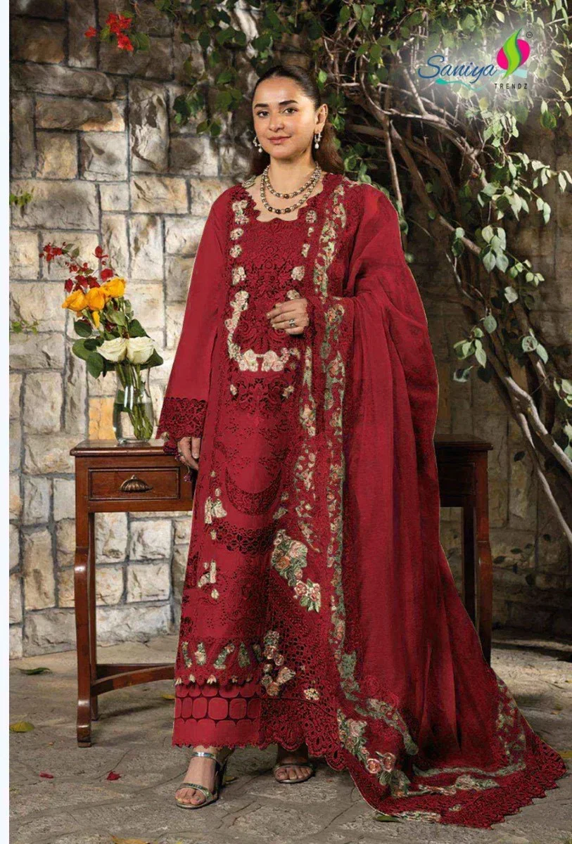 Saniya Elaf 1745 Cotton Embroidered Salwar Kameez