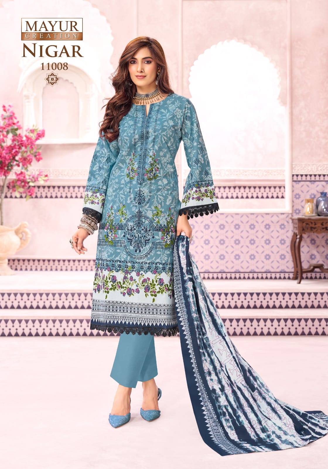 Mayur Nigar Vol 11 Readymade Cotton Karachi Kurti Pant With Dupatta