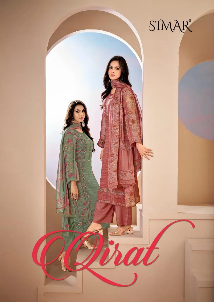 Glossy Simar Qirat Pure Lawn Cotton Digital Printed Salwar Kameez Collection