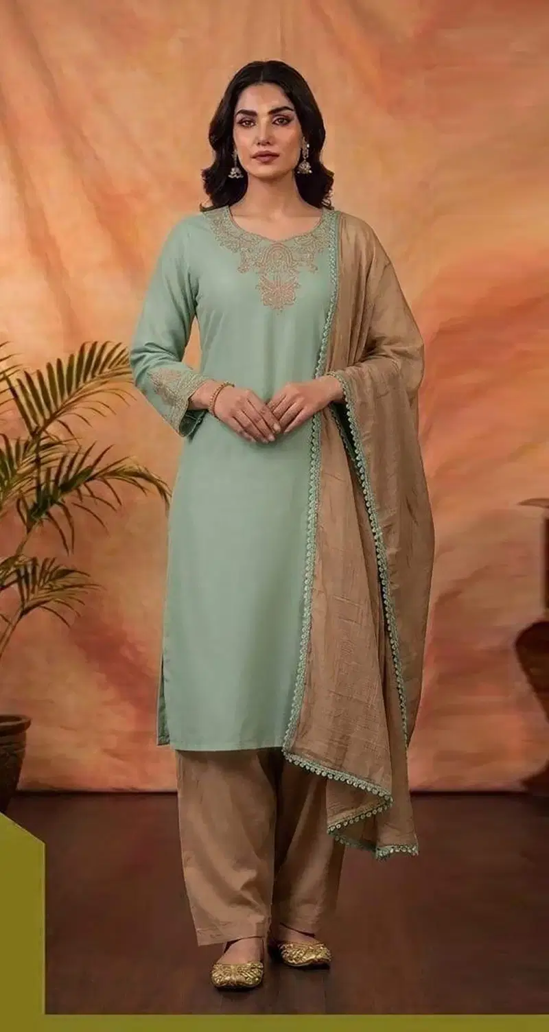 Khas 64 A To C Readymade Rayon Embroidered Salwar Kameez