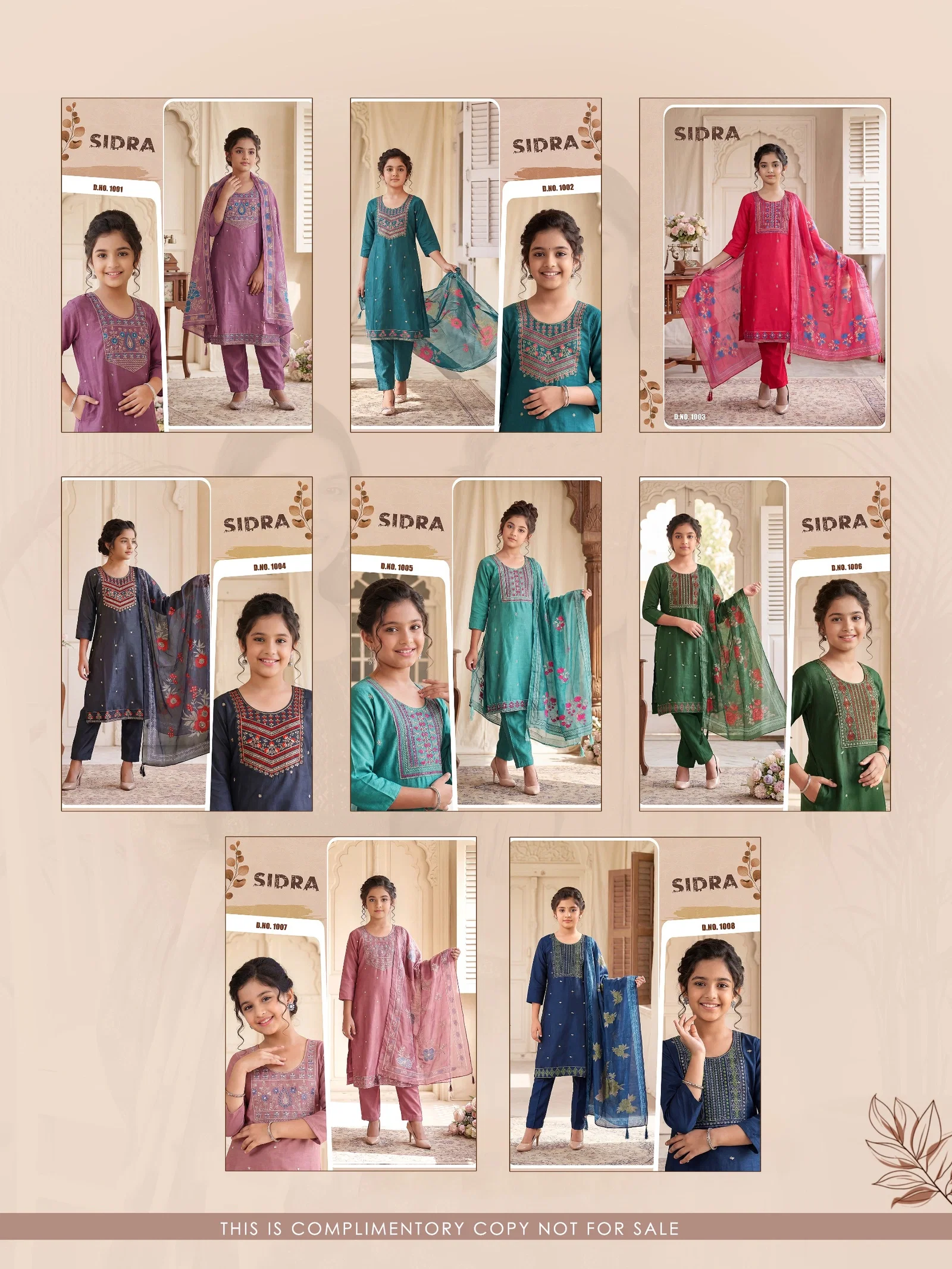 Sidra Vol 1 Gadwal Kids Wear Kurti With Pant Dupatta Collection